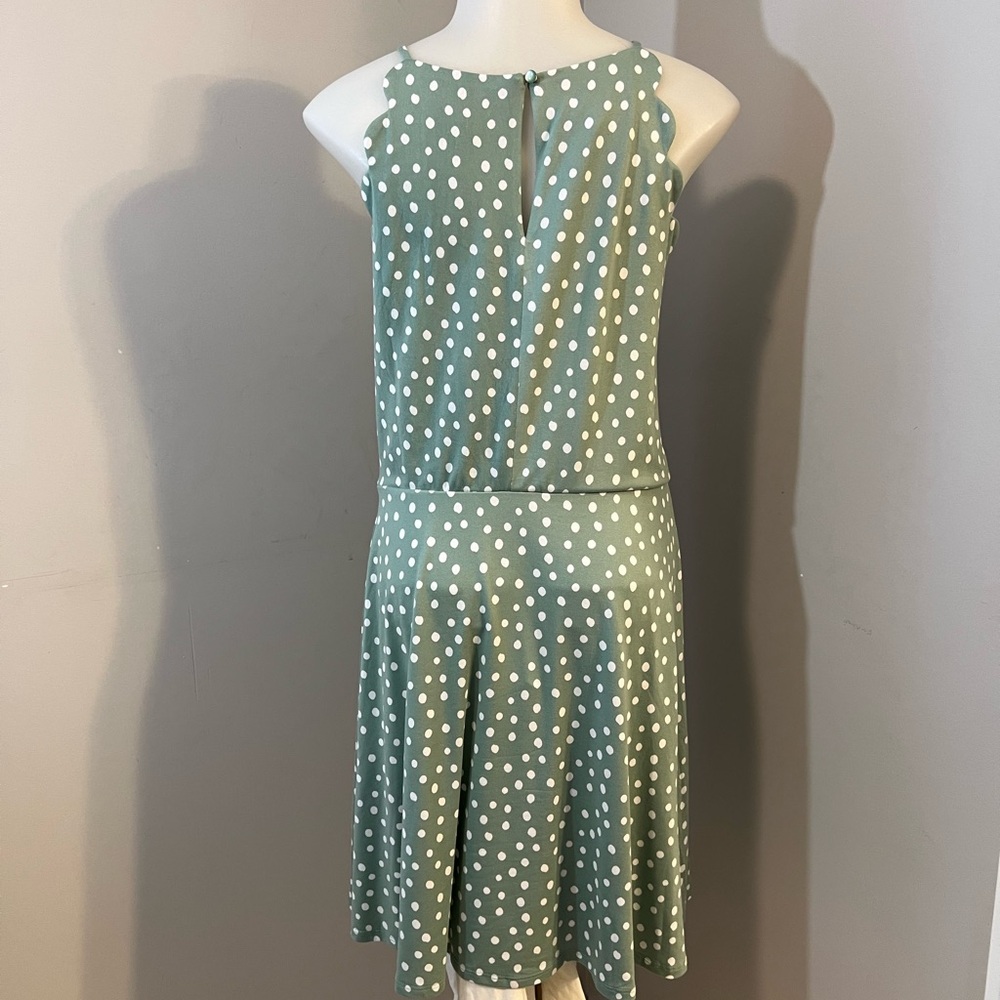 BCX Green Halter Sundress Sleeveless Mini - Picture 8 of 15